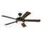 Westinghouse Ceiling Fan Indoor 52In Comet DmLED Esp Rvrs 5Bld Esp/Rch Wlnt Frost Glass 7307200 - alternate 7